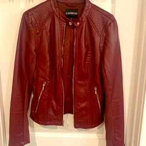 Red Express Moto Jacket